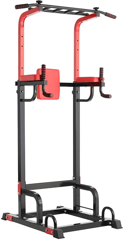 Power Tower Pull-Up Bar Station – Adjustable Dip Station & Multi-Function Strength Training Equipment (440 lbs Capacity)