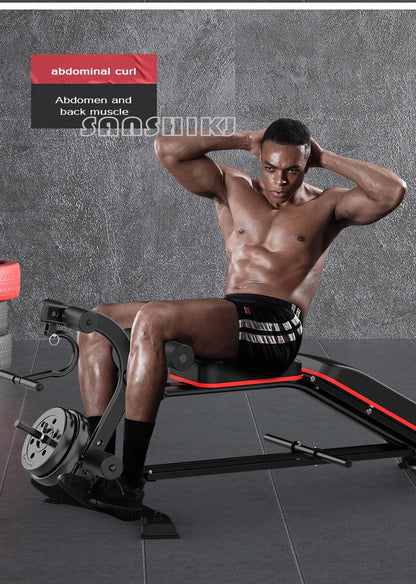 Multi-Function Weightlifting Bench – Adjustable Fitness Bench for Dumbbell Training, Roman Chair, and Core Workouts
