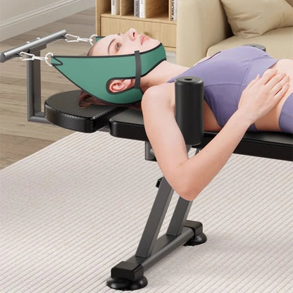 Electric Spine Traction Table – Cervical & Lumbar Stretching Device, Inversion Table for Pain Relief & Height Increase (880 lbs Capacity)