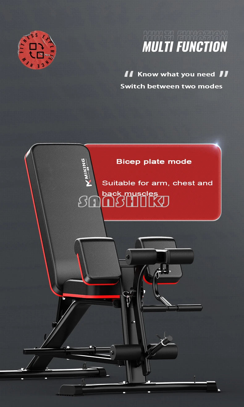 Multi-Function Weightlifting Bench – Adjustable Fitness Bench for Dumbbell Training, Roman Chair, and Core Workouts