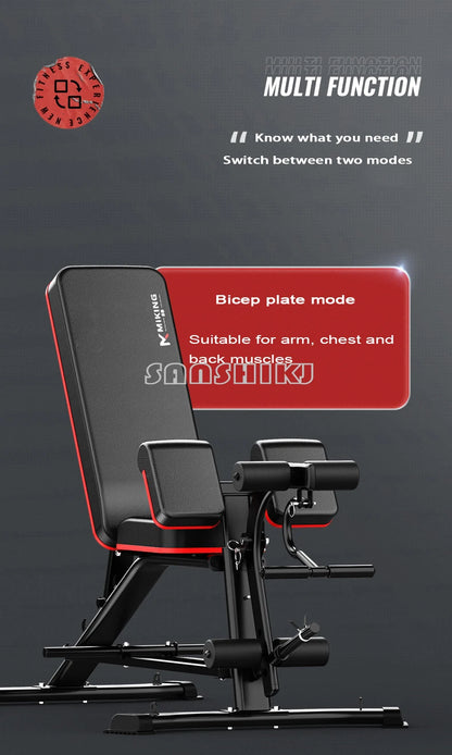 Multi-Function Weightlifting Bench – Adjustable Fitness Bench for Dumbbell Training, Roman Chair, and Core Workouts
