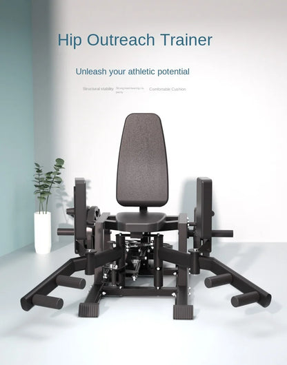 Hip Abduction & Adduction Machine – Inner & Outer Thigh Strength Trainer, 660 lbs Capacity