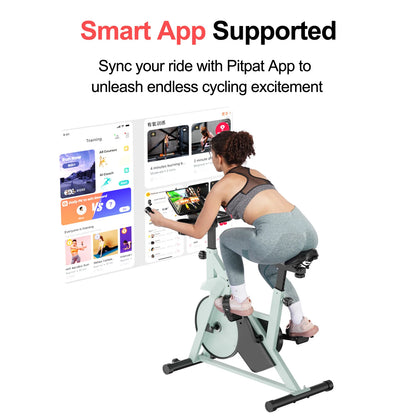 Magnetic Exercise Bike – Adjustable Resistance Ergometer with LCD Display, Quiet Belt Drive, and 100kg Capacity
