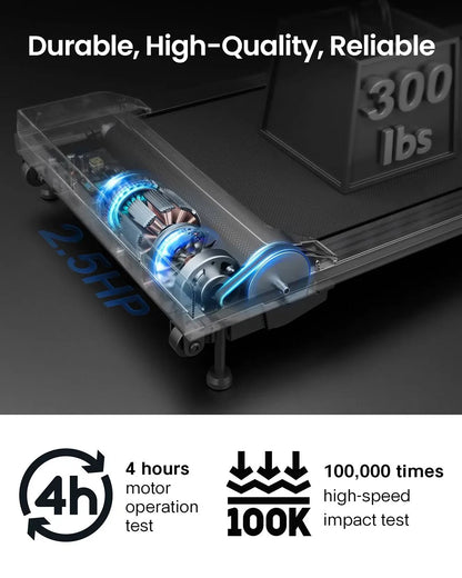 Walking Pad Treadmill – Compact Under-Desk Treadmill with 9% Incline, LED Display & Remote Control