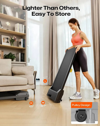 Walking Pad Treadmill – Compact Under-Desk Treadmill with 9% Incline, LED Display & Remote Control