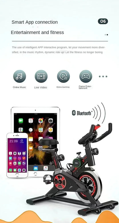 Silent Smart Power Bike – Indoor Exercise Bike for Weight Loss and Home Fitness