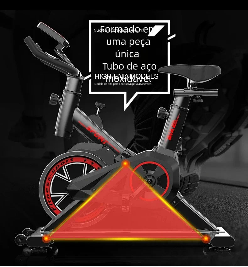 Professional Spinning Exercise Bike – Ergometric Indoor Fitness Bicycle with Adjustable Resistance & LCD Monitor (265 lbs Capacity)