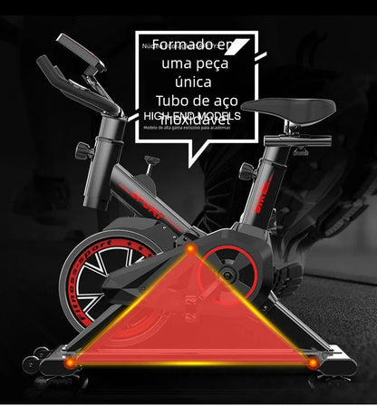Professional Spinning Exercise Bike – Ergometric Indoor Fitness Bicycle with Adjustable Resistance & LCD Monitor (265 lbs Capacity)