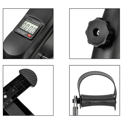 Mini Exercise Bike – Under Desk Pedal Exerciser for Arms & Legs, Adjustable Resistance, Foldable Compact Design