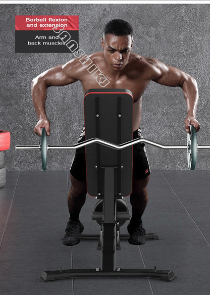 Multi-Function Weightlifting Bench – Adjustable Fitness Bench for Dumbbell Training, Roman Chair, and Core Workouts