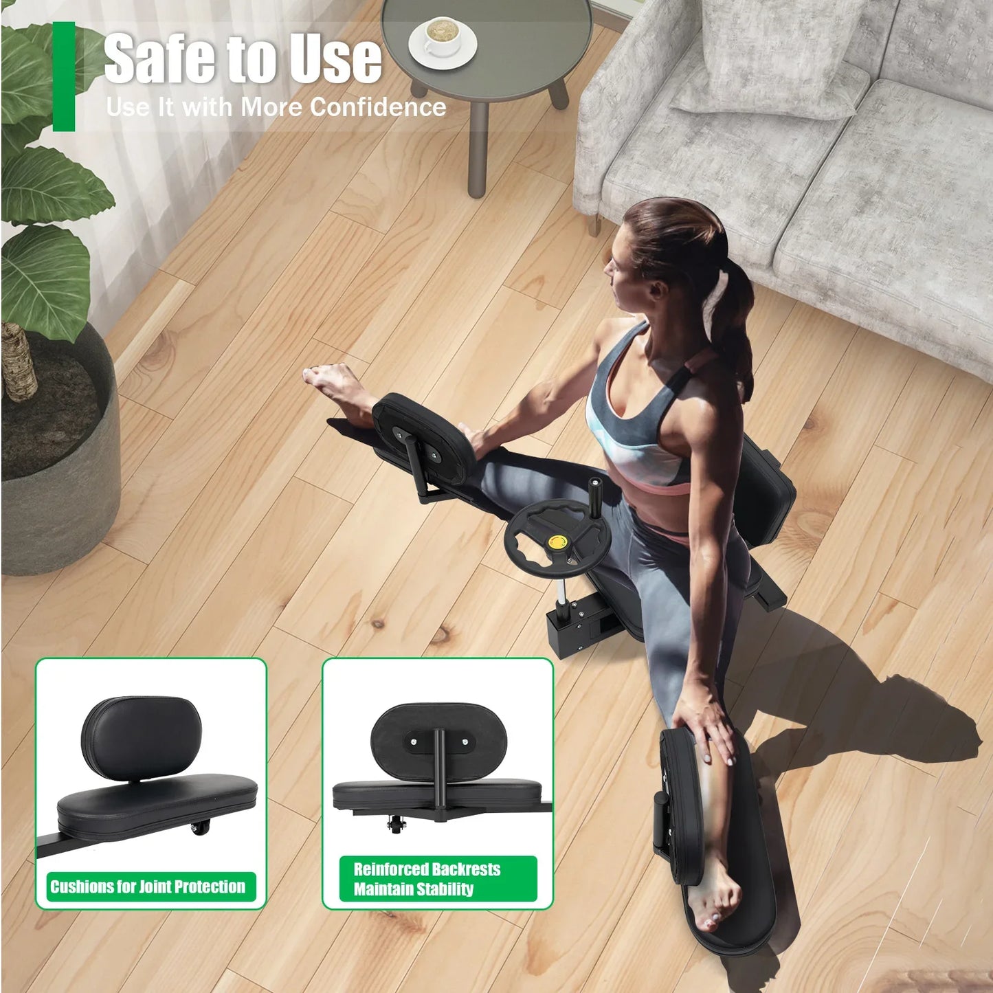Leg Stretching Machine – 3-Bar Flexibility Trainer for Ballet, Yoga, and Home Fitness (1.6m Extended Length)