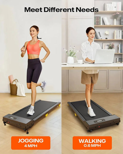 Walking Pad Treadmill – Compact Under-Desk Treadmill with 9% Incline, LED Display & Remote Control