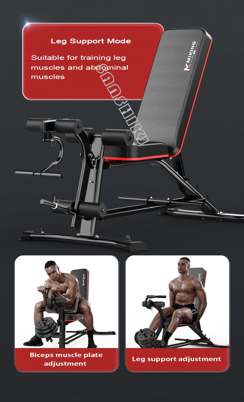 Multi-Function Weightlifting Bench – Adjustable Fitness Bench for Dumbbell Training, Roman Chair, and Core Workouts