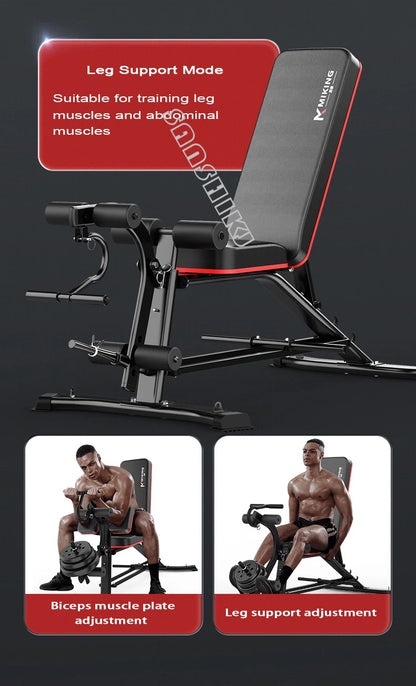 Multi-Function Weightlifting Bench – Adjustable Fitness Bench for Dumbbell Training, Roman Chair, and Core Workouts