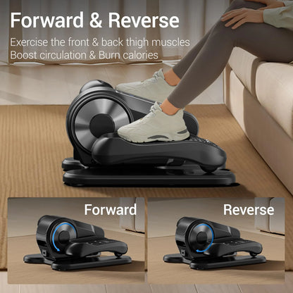 Mini Elliptical Cross Trainer – Compact Under-Desk Cardio Machine for Home and Office