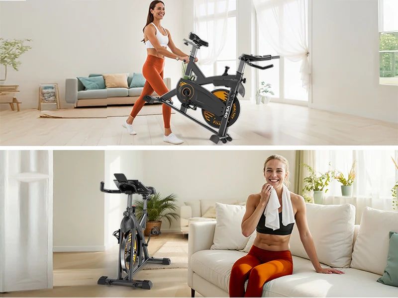 Magnetic Exercise Bike – Quiet Indoor Cycling with Bluetooth, LCD Display, and Adjustable Resistance (350 lbs Capacity)