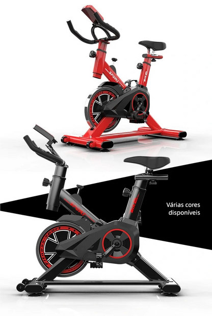 Professional Spinning Exercise Bike – Ergometric Indoor Fitness Bicycle with Adjustable Resistance & LCD Monitor (265 lbs Capacity)