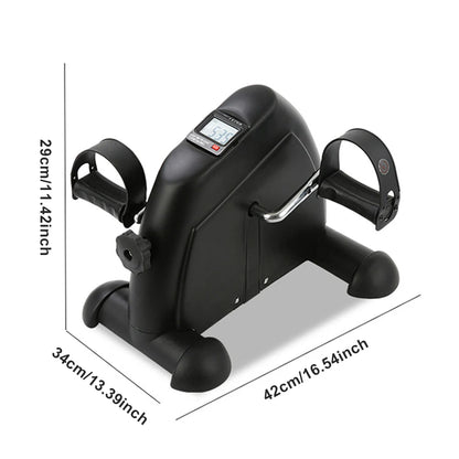 Mini Exercise Bike – Under Desk Pedal Exerciser for Arms & Legs, Adjustable Resistance, Foldable Compact Design