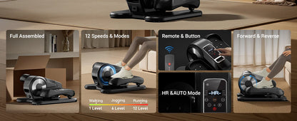 Mini Elliptical Cross Trainer – Compact Under-Desk Cardio Machine for Home and Office
