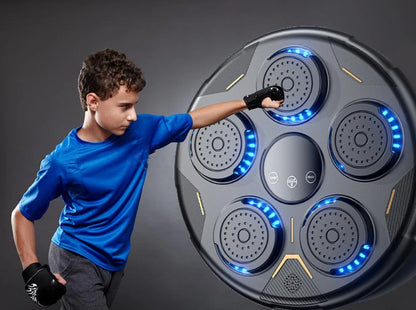 Boxing Reflex Trainer with LED Lights & Music – Interactive Reaction Training Machine for Kids & Adults