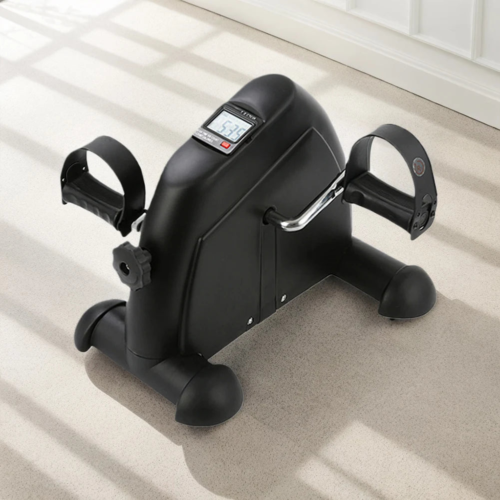 Mini Exercise Bike – Under Desk Pedal Exerciser for Arms & Legs, Adjustable Resistance, Foldable Compact Design