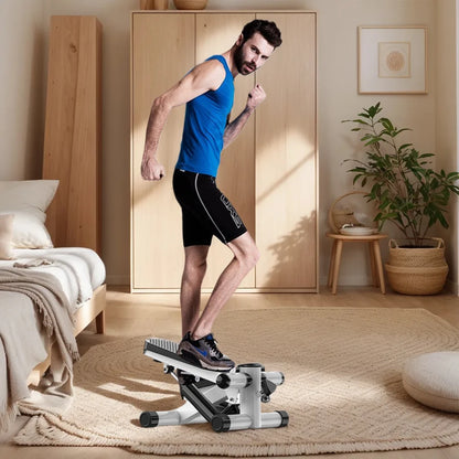 Mini Twist Stepper – Compact Pedal Stepper with Resistance Bands, LED Display, and 120kg Capacity