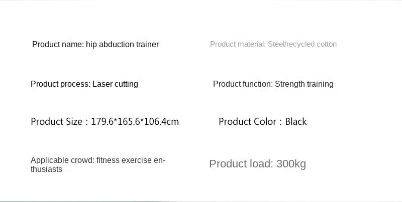 Hip Abduction & Adduction Machine – Inner & Outer Thigh Strength Trainer, 660 lbs Capacity
