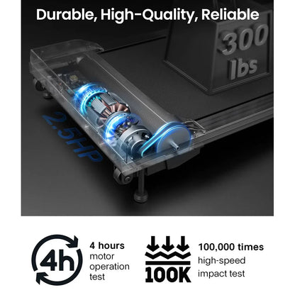 Walking Pad Treadmill – Compact Under-Desk Treadmill with 9% Incline, LED Display & Remote Control
