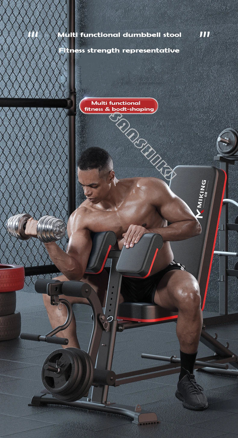 Multi-Function Weightlifting Bench – Adjustable Fitness Bench for Dumbbell Training, Roman Chair, and Core Workouts
