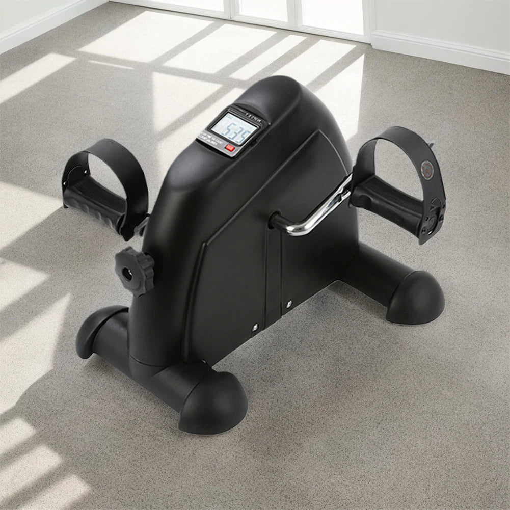 Mini Exercise Bike – Under Desk Pedal Exerciser for Arms & Legs, Adjustable Resistance, Foldable Compact Design