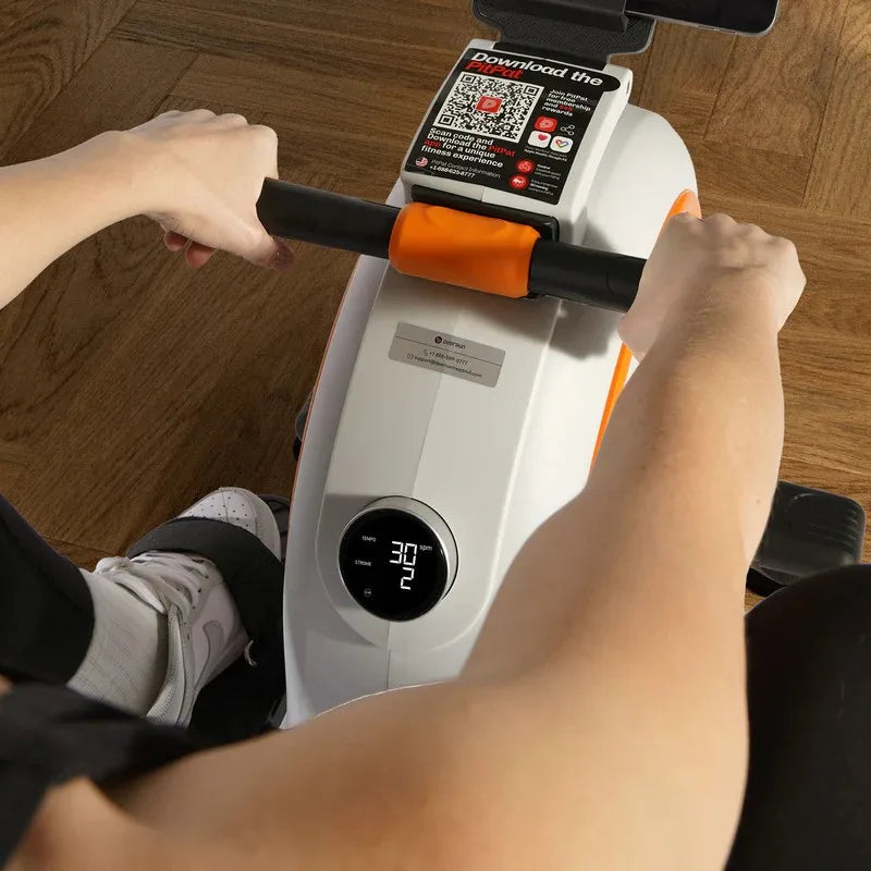 Smart Rowing Machine with 32 Magnetic Resistance Levels – Bluetooth Fitness Rower with LED Monitor & Tablet Holder (300 lbs Capacity)