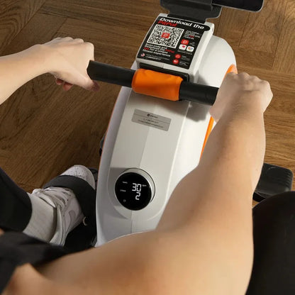 Smart Rowing Machine with 32 Magnetic Resistance Levels – Bluetooth Fitness Rower with LED Monitor & Tablet Holder (300 lbs Capacity)