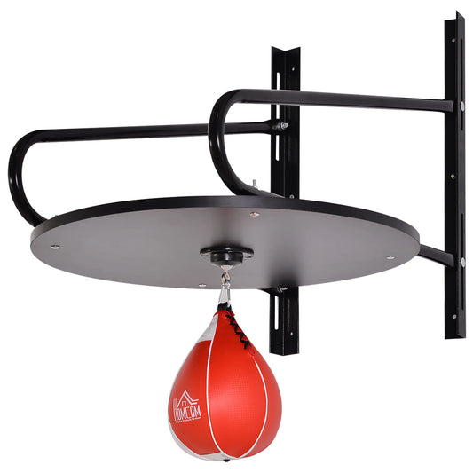 Wall-Mounted Boxing Ball with Adjustable Platform – Speed & Agility Training for Home or Gym