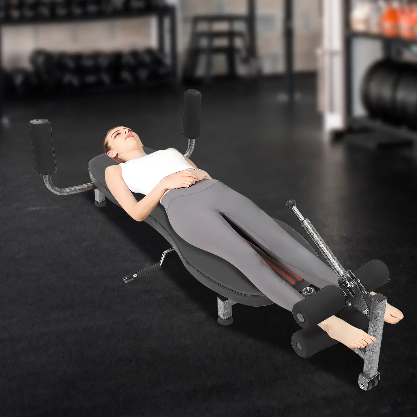 Back Stretch Decompression Bench – Inversion Workout Bench for Lumbar Relief & Home Fitness, 330 lbs Capacity