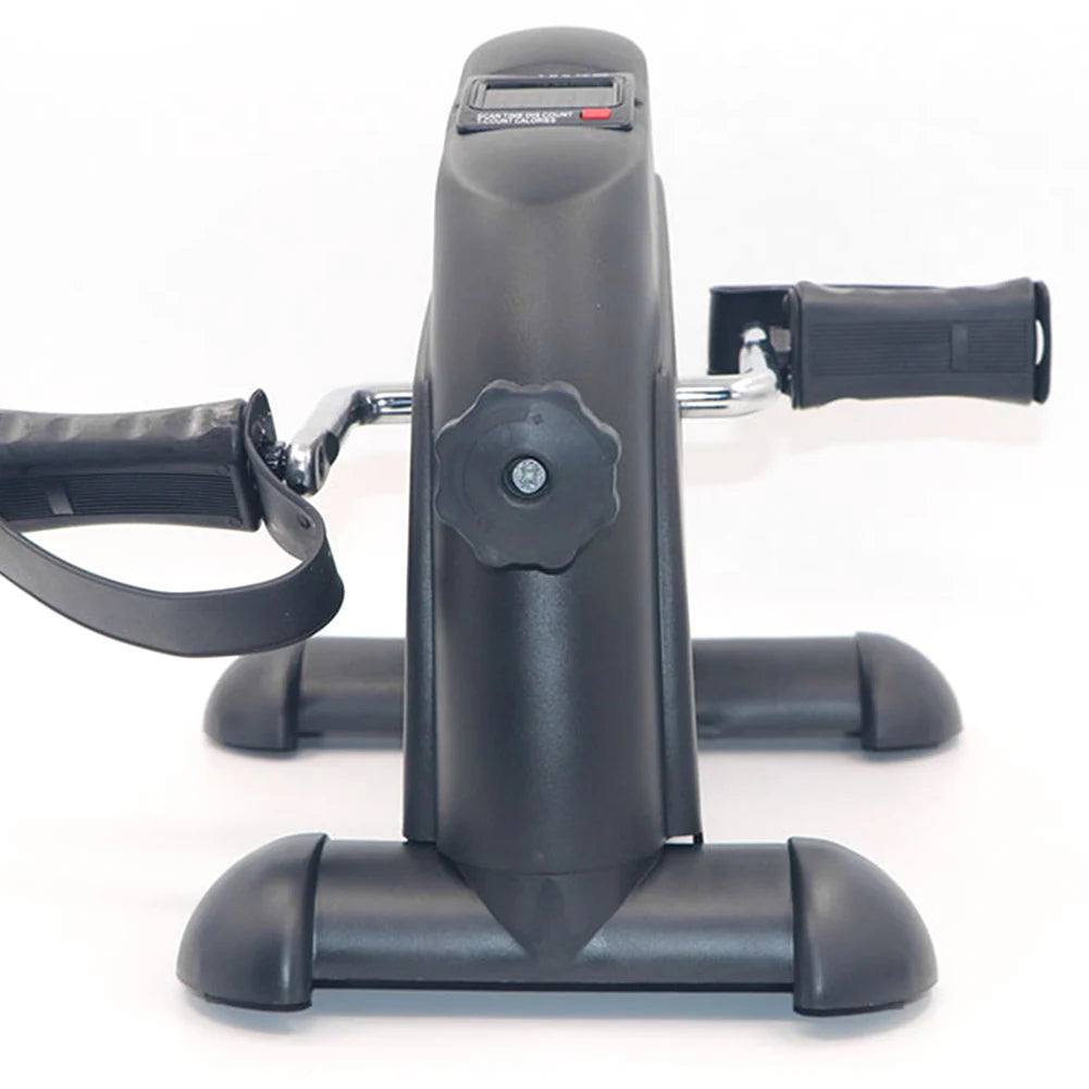 Mini Exercise Bike – Under Desk Pedal Exerciser for Arms & Legs, Adjustable Resistance, Foldable Compact Design