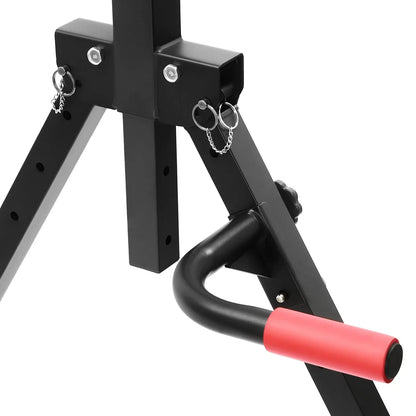 Strength Training Foldable Triangular Pull-Up Bar Station – Multifunctional Freestanding Traction Bar with 441 lbs Capacity