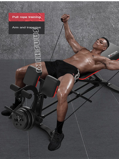 Multi-Function Weightlifting Bench – Adjustable Fitness Bench for Dumbbell Training, Roman Chair, and Core Workouts