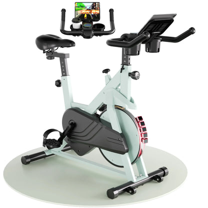 Magnetic Exercise Bike – Adjustable Resistance Ergometer with LCD Display, Quiet Belt Drive, and 100kg Capacity