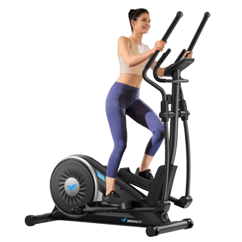 Elliptical Machine – Hyper-Quiet Magnetic Drive with 16 Resistance Levels and App Integration for Home Workouts