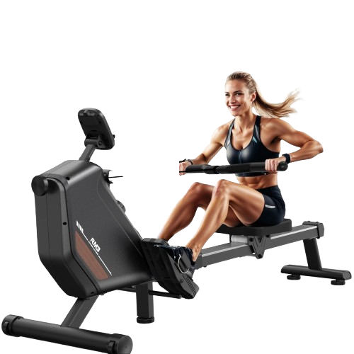 Magnetic Rowing Machine – Foldable RM3 Rower with 16 Resistance Levels, Bluetooth, and 150kg Capacity