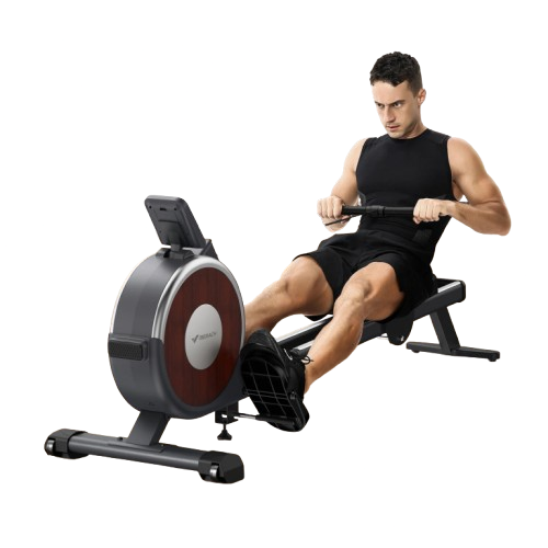 Magnetic Rowing Machine – 16-Level Quiet Resistance with Dual Slide Rail, App Integration, and 350lb Capacity