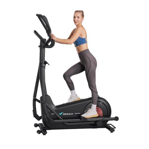 Elliptical Exercise Machine – 18.5" Stride, Quiet Magnetic Drive, 8 Resistance Levels