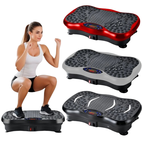 Vibration Plate Exercise Machine – Full Body Workout Platform for Weight Loss & Lymphatic Drainage, 400 lbs Capacity
