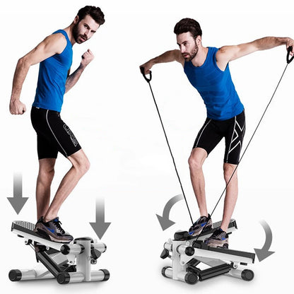 Mini Twist Stepper – Compact Pedal Stepper with Resistance Bands, LED Display, and 120kg Capacity