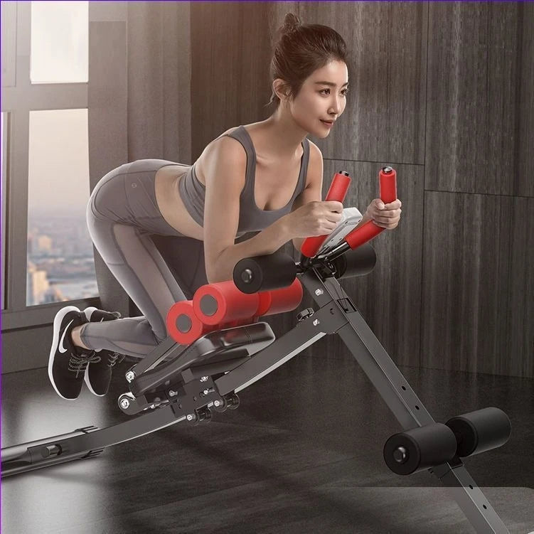 Abdominal Waist Trainer – Foldable Supine Board with LED Monitor, Adjustable Levels, and Multi-Function Design