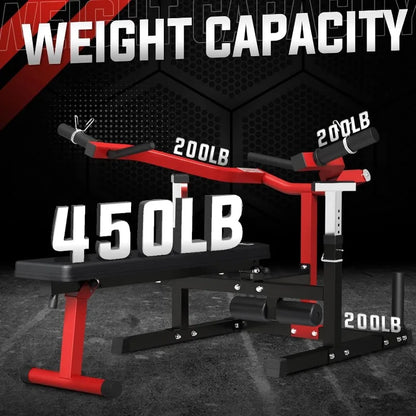 Chest Press Machine with Adjustable Bench – 450lb Capacity, Independent Arms, Space-Saving Design