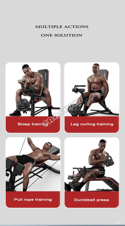 Multi-Function Weightlifting Bench – Adjustable Fitness Bench for Dumbbell Training, Roman Chair, and Core Workouts